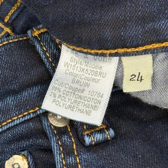 Rag & Bone Classic Stretch High Rise Skinny Jeans Bruin Cuffed Hem Womens Sz 24 - Picture 6 of 8